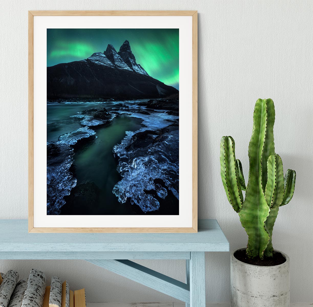 Arctic Night Framed Print - Canvas Art Rocks - 3