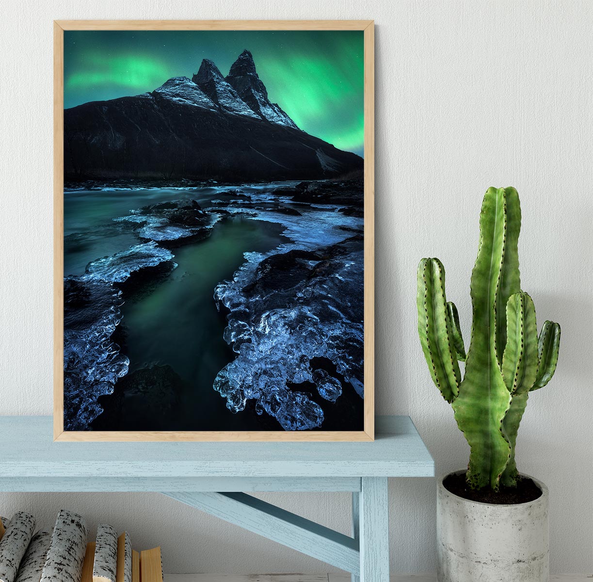 Arctic Night Framed Print - Canvas Art Rocks - 4