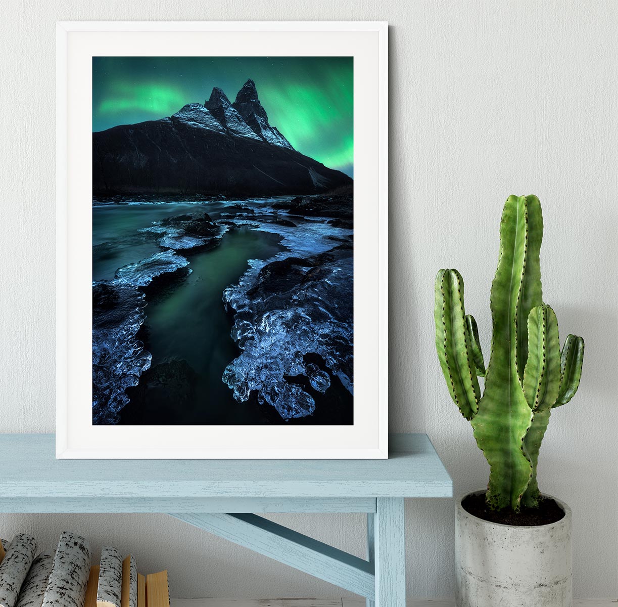 Arctic Night Framed Print - Canvas Art Rocks - 5