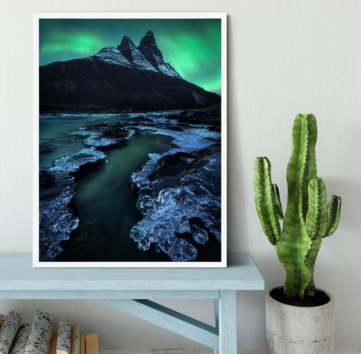 Arctic Night Framed Print - Canvas Art Rocks -6