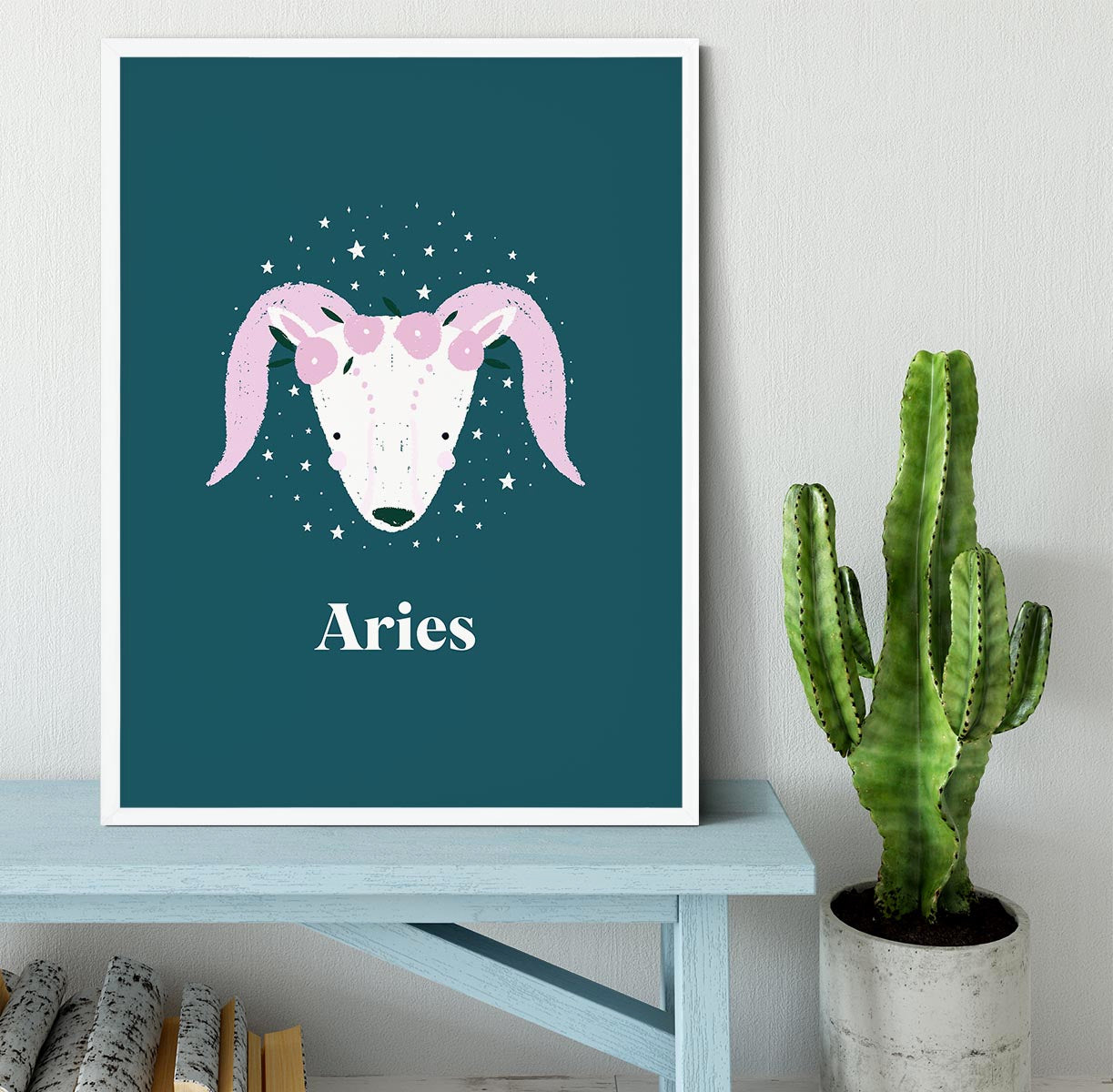 Aries Empowerment Print Framed Print - Canvas Art Rocks -6