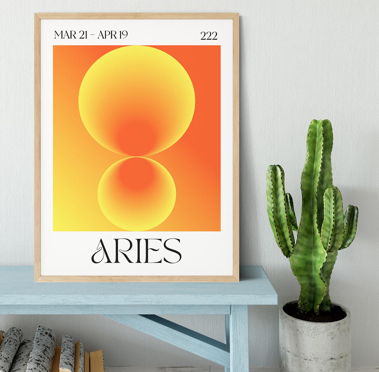 Aries Zodiac Fire Print Framed Print - Canvas Art Rocks - 4