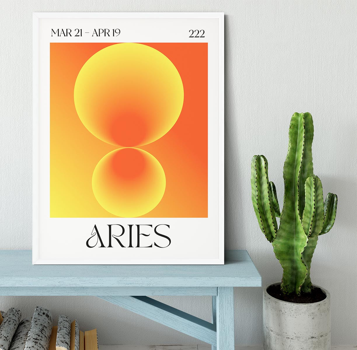 Aries Zodiac Fire Print Framed Print - Canvas Art Rocks -6