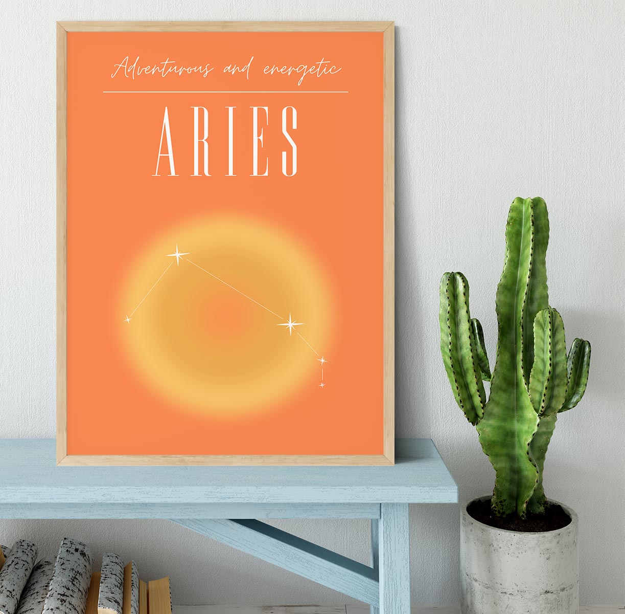 Aries Zodiac Passion Print Framed Print - Canvas Art Rocks - 4