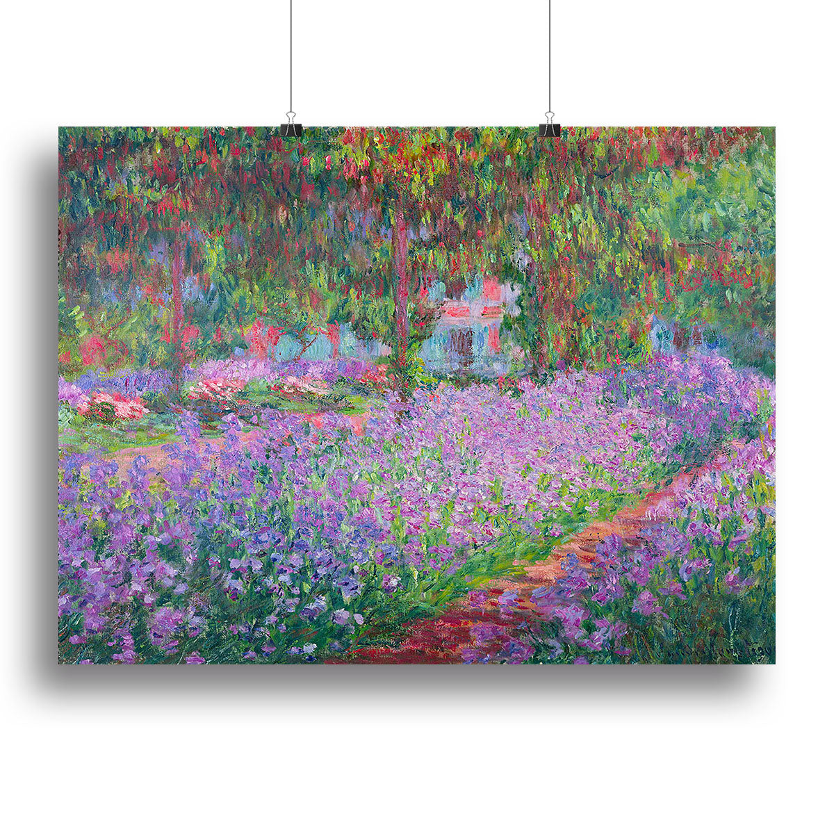Artists Garden by Monet Poster - Unframed