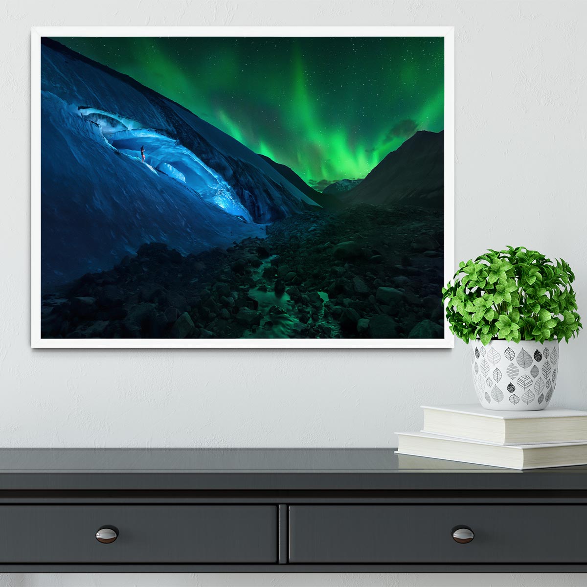 Athabasca cave Framed Print - Canvas Art Rocks -6