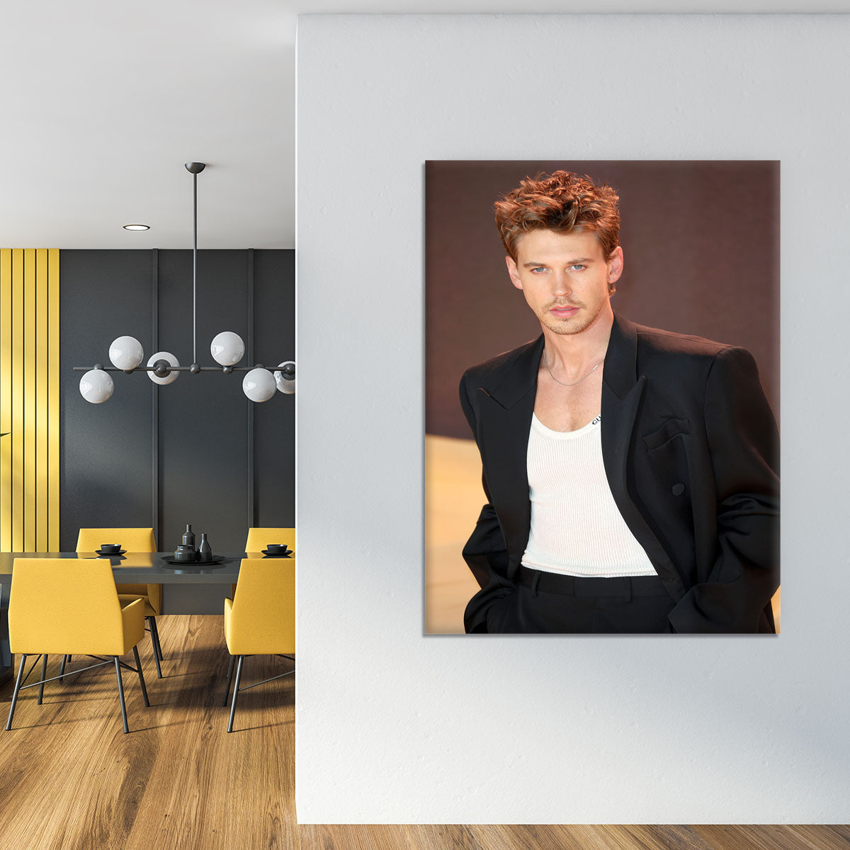 Austin Butler at the premiere of Dune part two Canvas Print or Poster - Canvas Art Rocks - 4