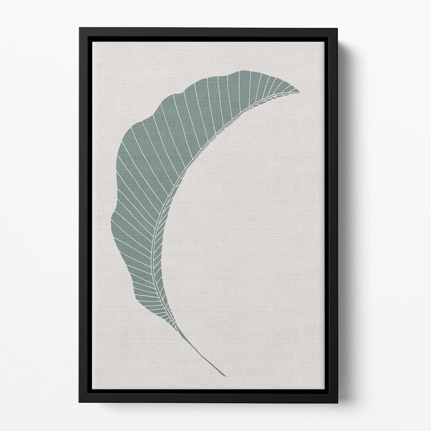 Banana Leaf Green Floating Framed Canvas - 1x - 2