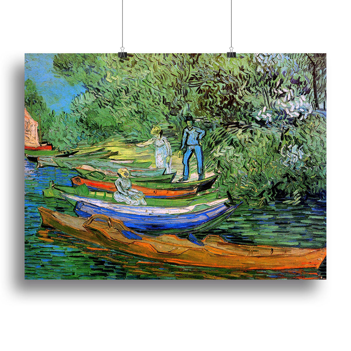 Bank of the Oise at Auvers by Van Gogh Poster - Unframed
