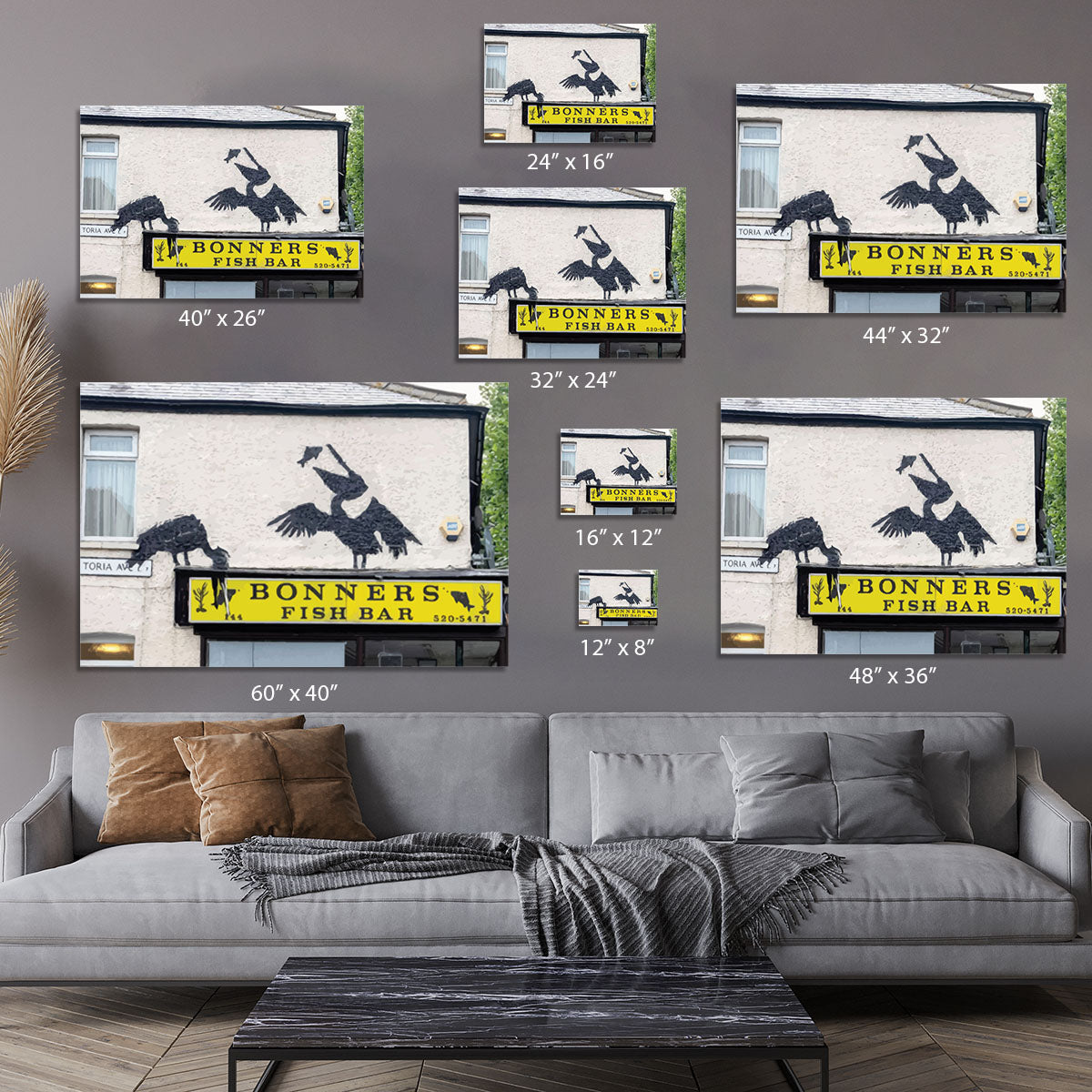Banksy Bonners Fish Bar Canvas Print or Poster - Canvas Art Rocks - 7