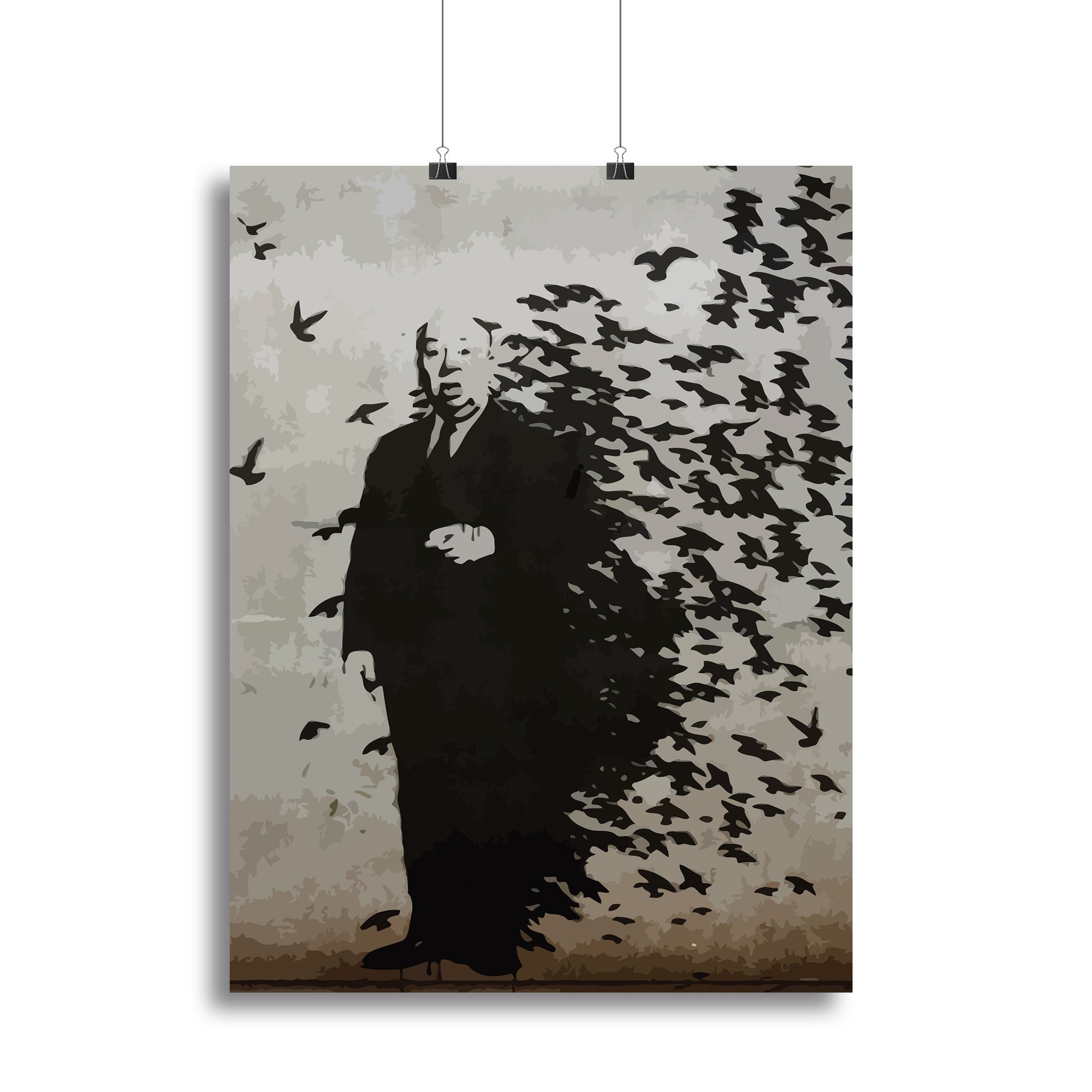 Banksy Hitchcock Birds Poster - Unframed