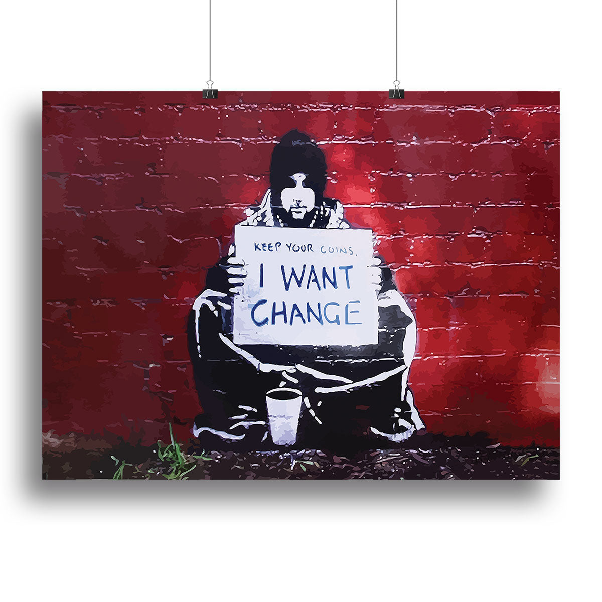 Banksy Keep Your Coins Poster - Unframed