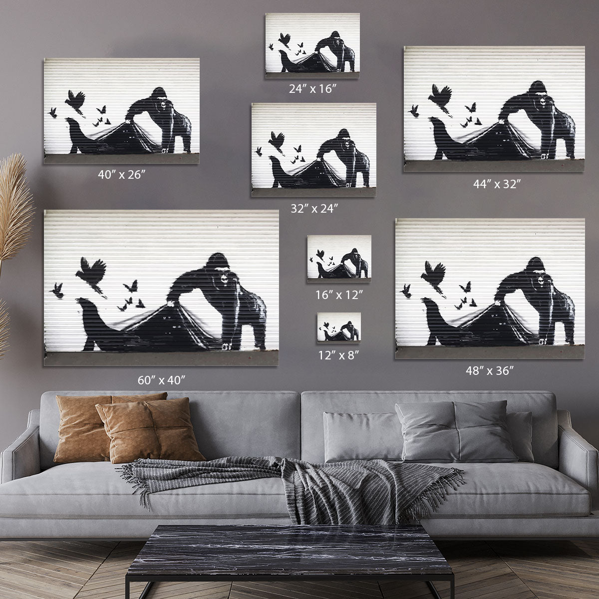 Banksy London Zoo Canvas Print or Poster - Canvas Art Rocks - 7