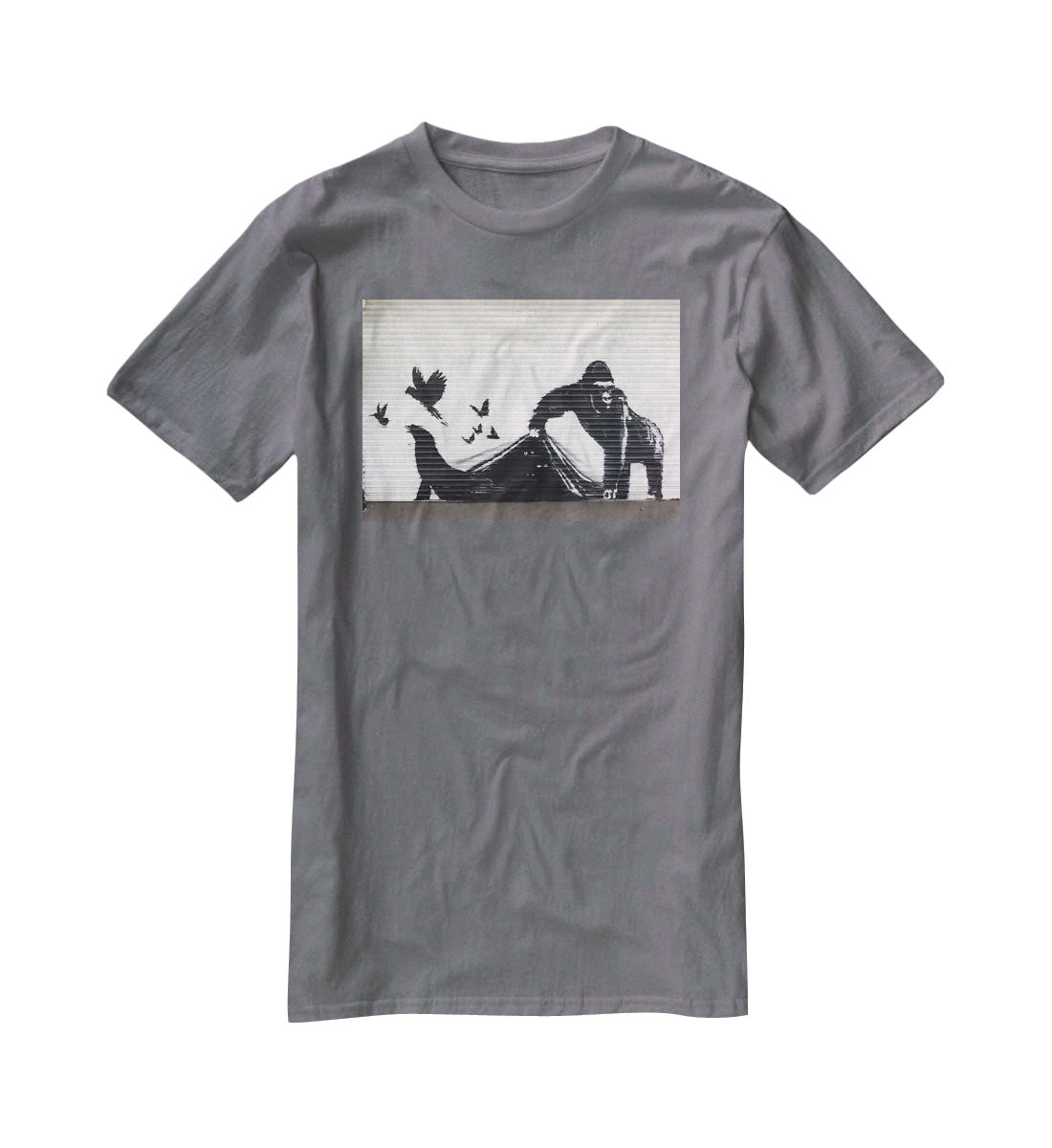 Banksy London Zoo T-Shirt - Canvas Art Rocks - 3