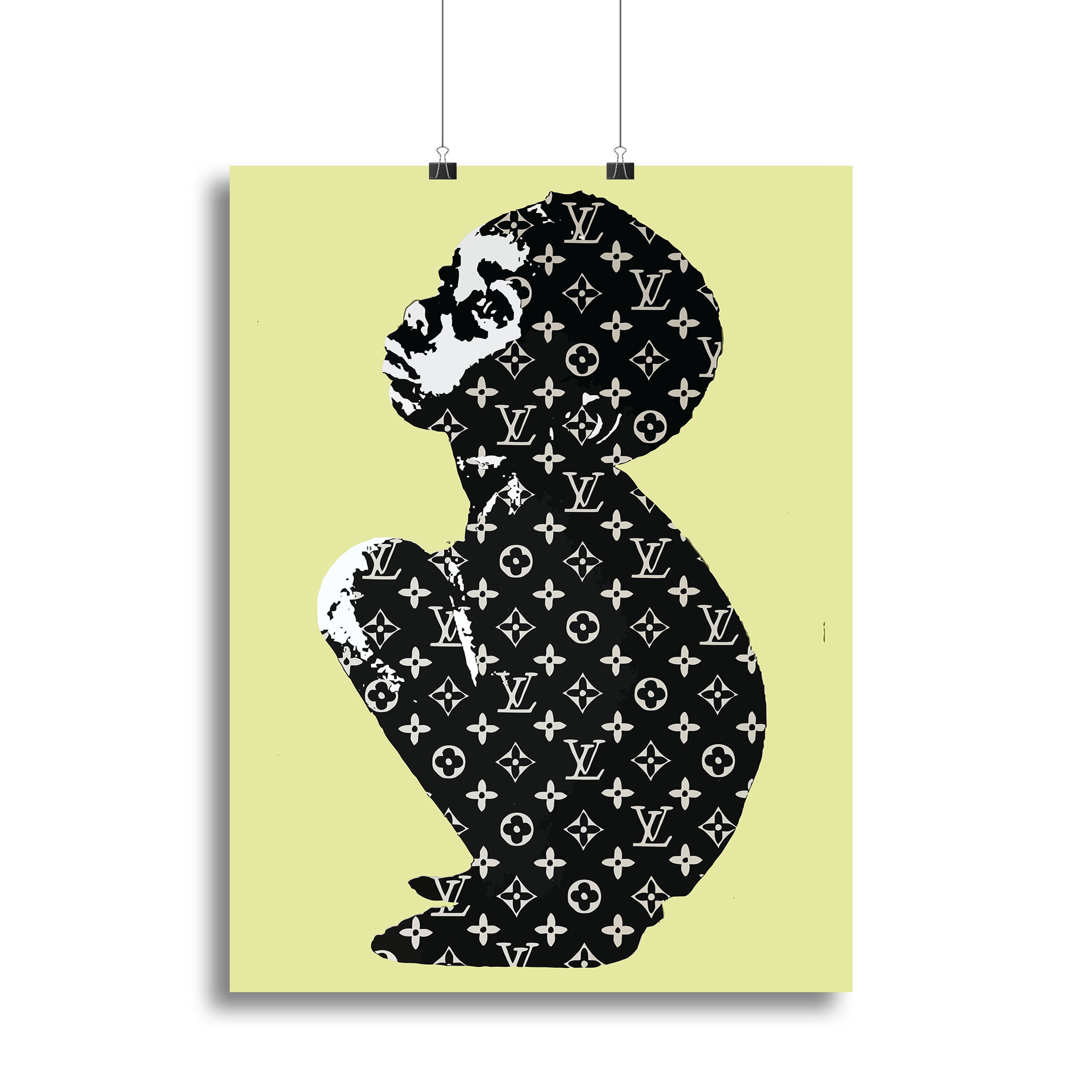 Banksy Louis Vuitton Kid Yellow Poster - Unframed