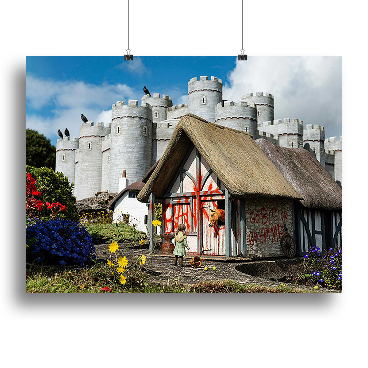 Banksy Model Village Great Yarmouth Poster - Unframed