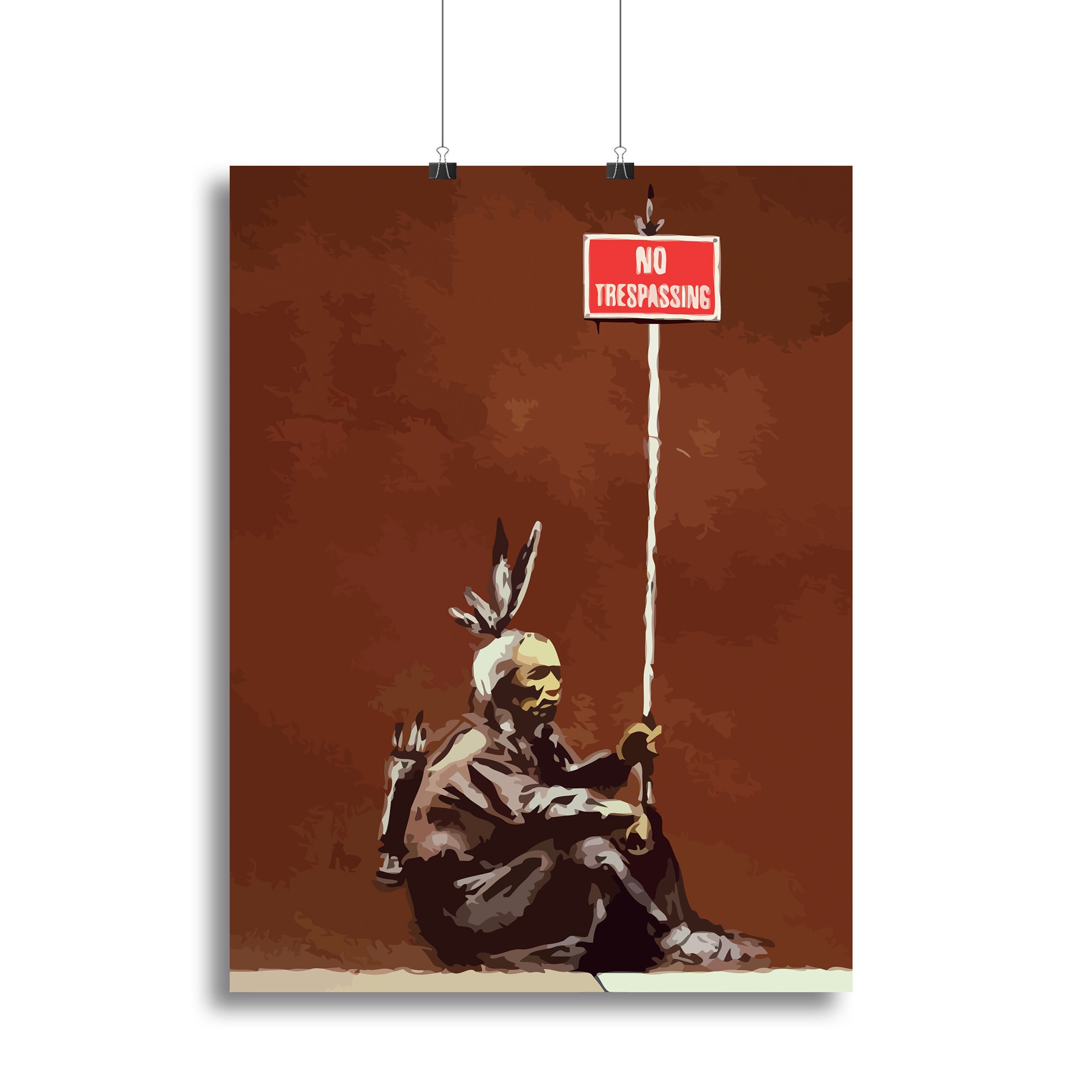 Banksy No Trespassing Poster - Unframed