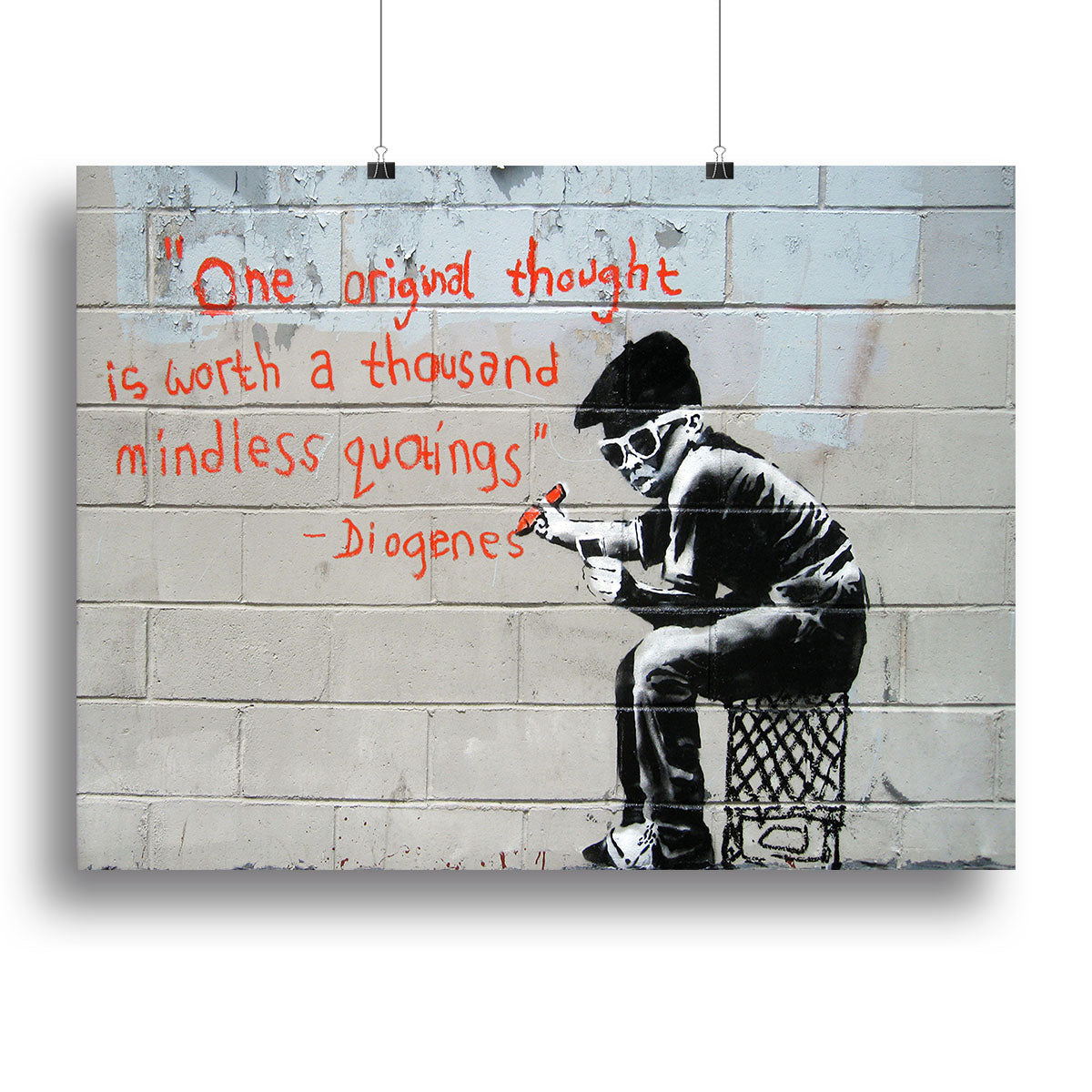 Banksy One Original Thought Poster - Unframed