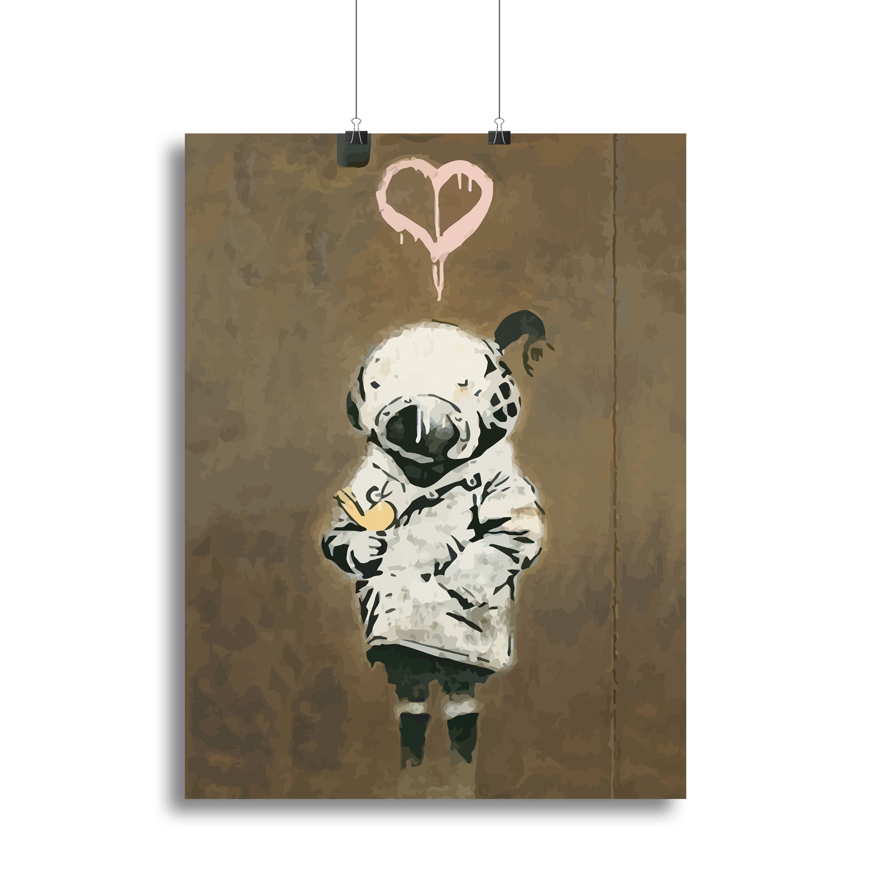 Banksy Space Girl And Bird Poster - Unframed