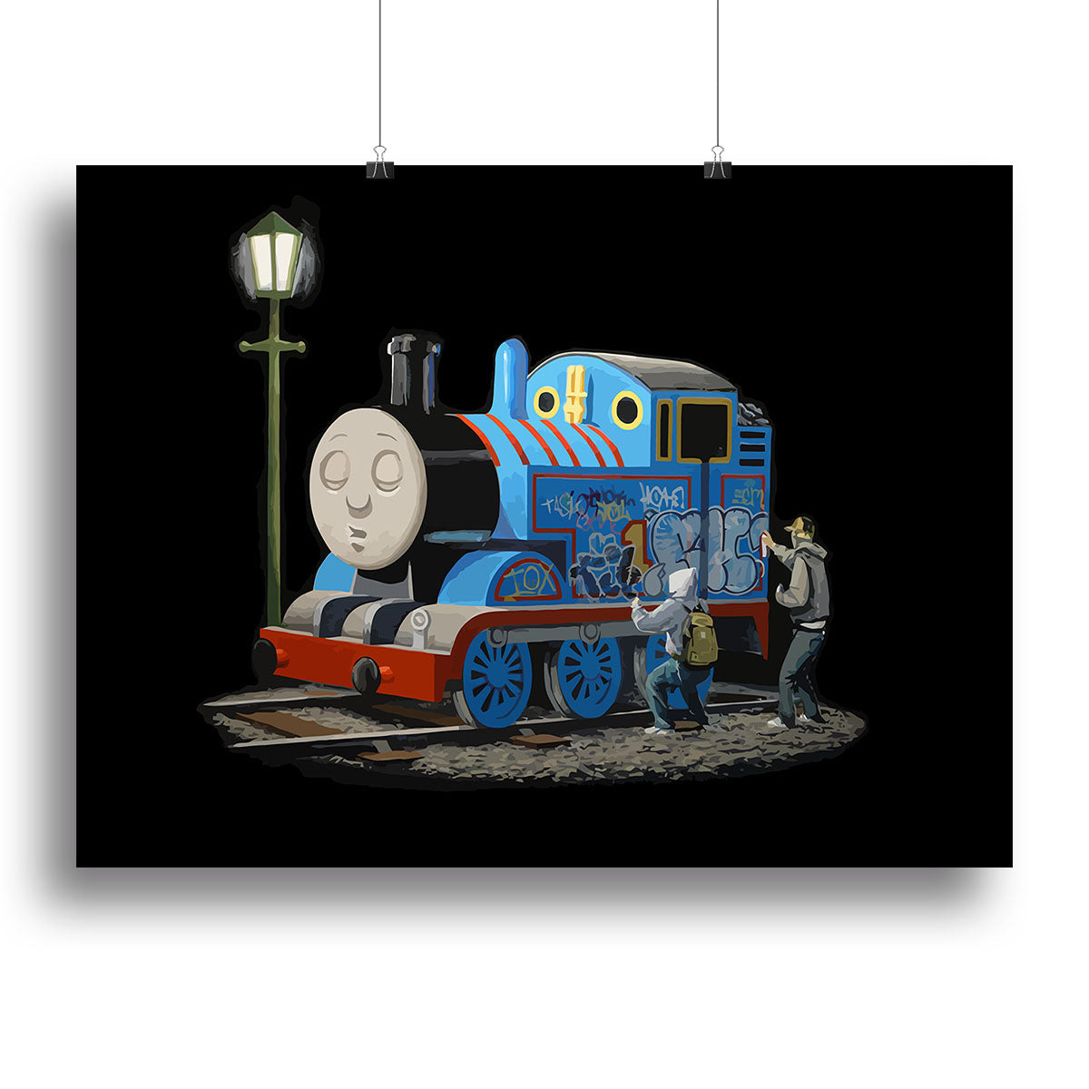 Banksy Thomas the Tank Engine Poster - Unframed