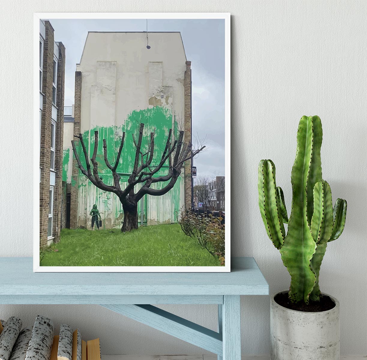 Banksy Tree Finsbury Park Framed Print - Canvas Art Rocks -6