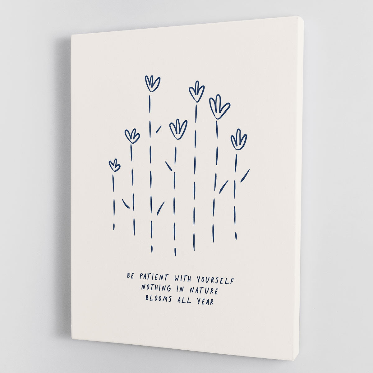Be Patient With Yourself Canvas Print or Poster - Canvas Art Rocks - 1
