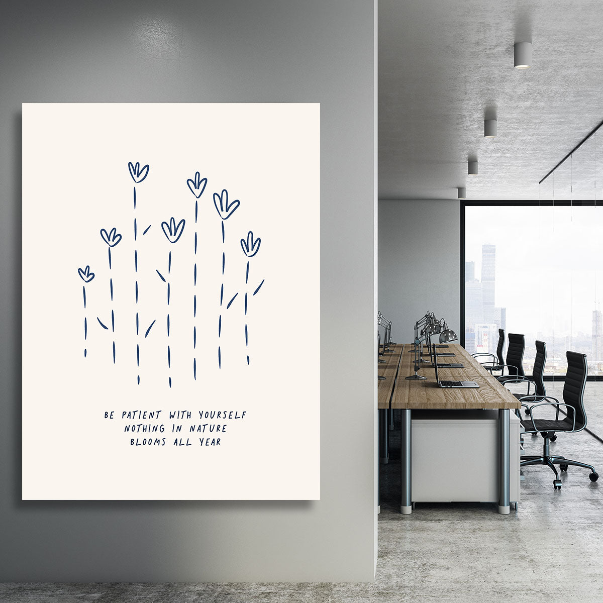 Be Patient With Yourself Canvas Print or Poster - Canvas Art Rocks - 3