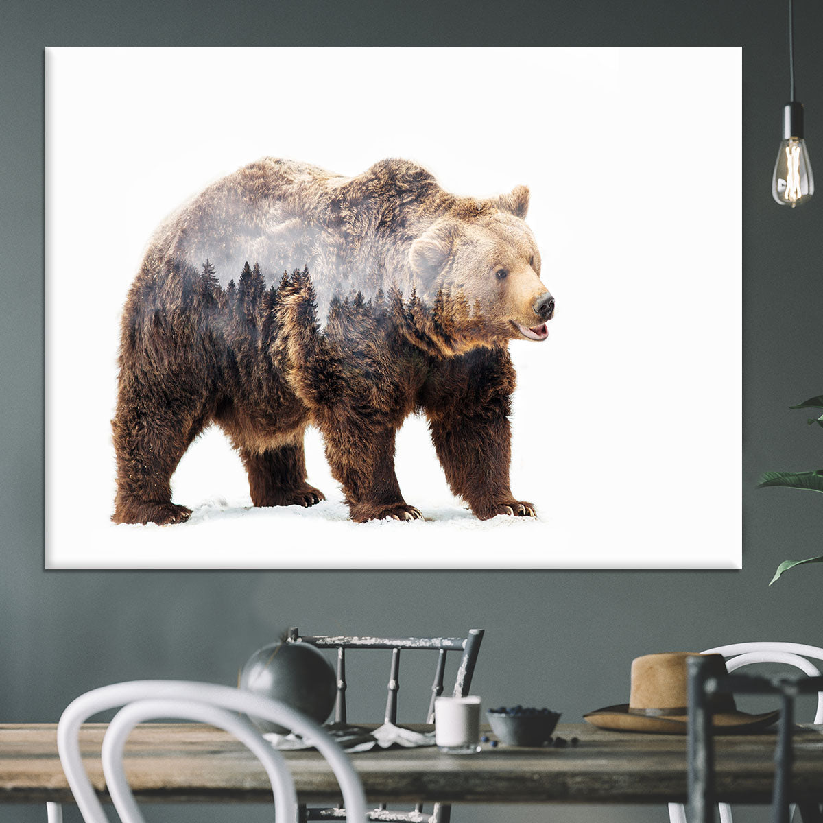 Bear Canvas Print or Poster - 1x - 3