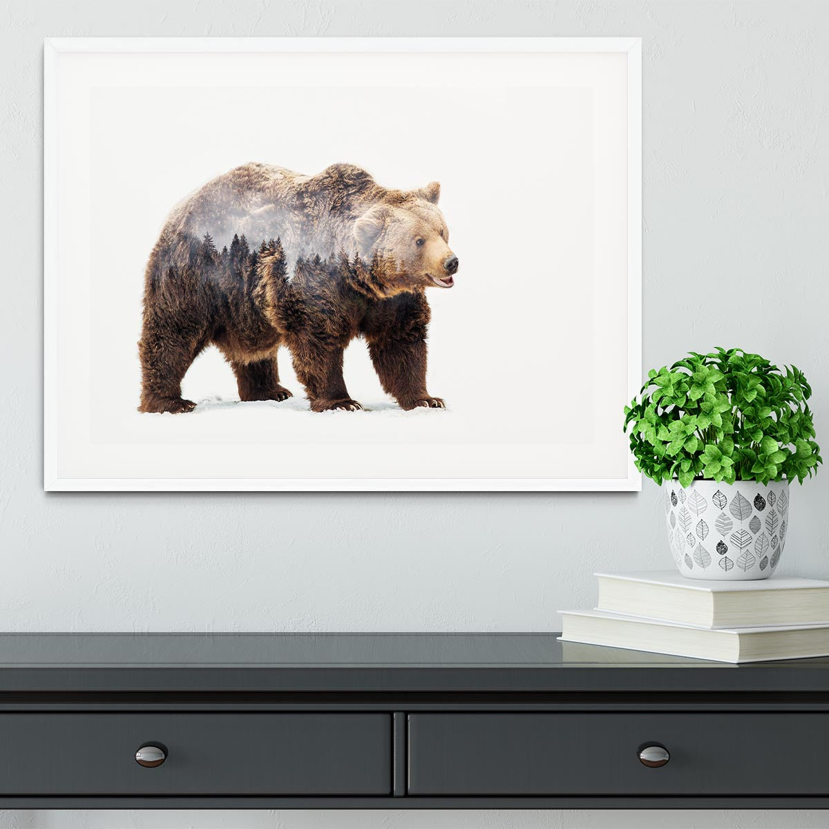 Bear Framed Print - 1x - 5