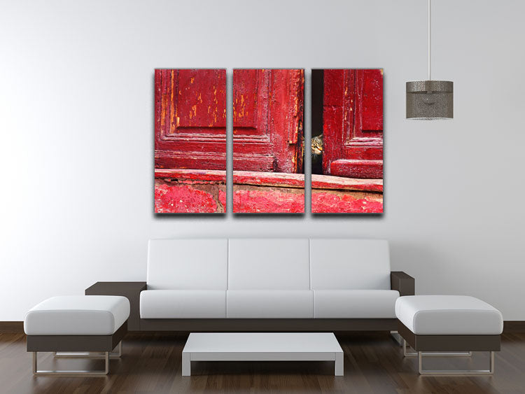 Behind the scene 3 Split Panel Canvas Print - 1x - 3