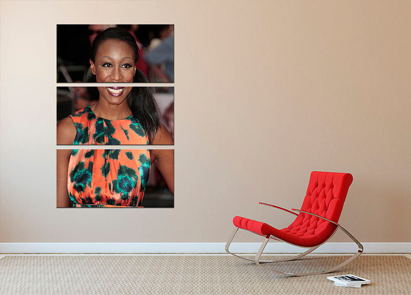 Beverley Knight 2013 3 Split Panel Canvas Print - Canvas Art Rocks - 2