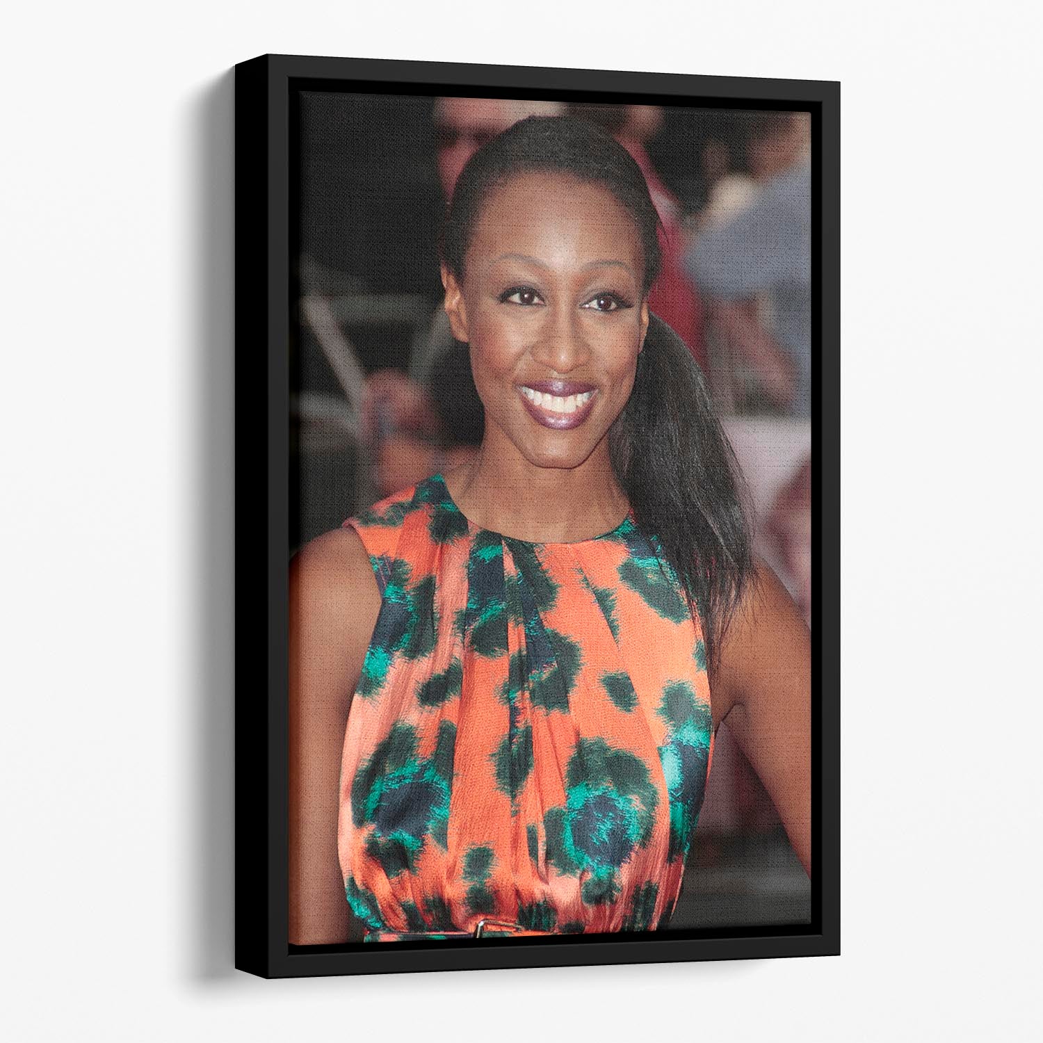 Beverley Knight 2013 Floating Framed Canvas - Canvas Art Rocks - 1