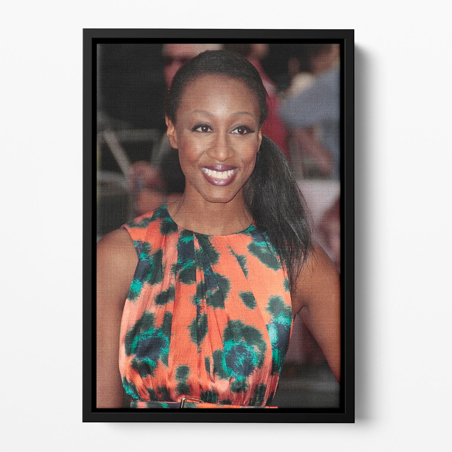 Beverley Knight 2013 Floating Framed Canvas - Canvas Art Rocks - 2