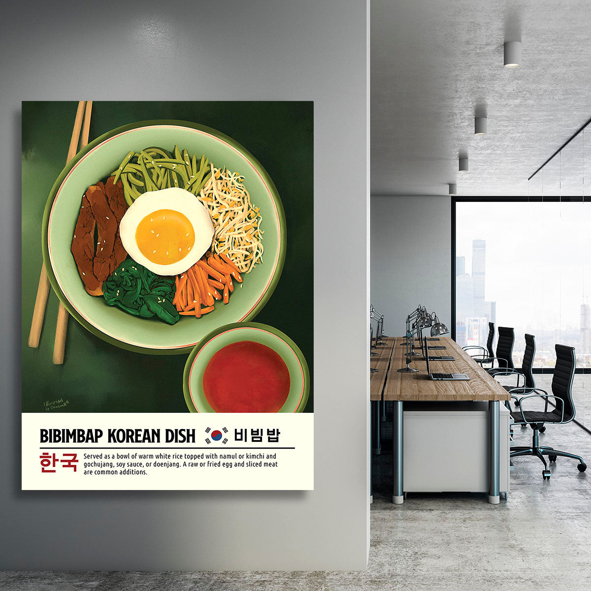 Bibimbap Canvas Print or Poster - Canvas Art Rocks - 3