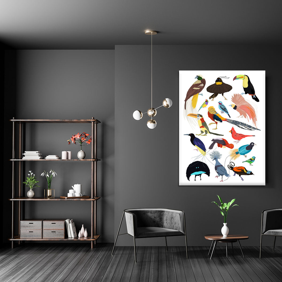 Birds of Paradise Canvas Print or Poster - 1x - 5