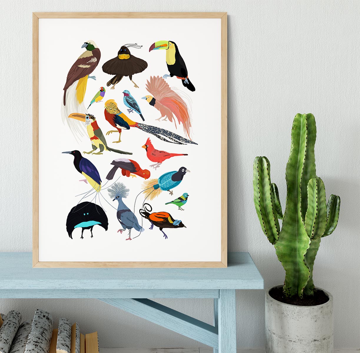 Birds of Paradise Framed Print - 1x - 3