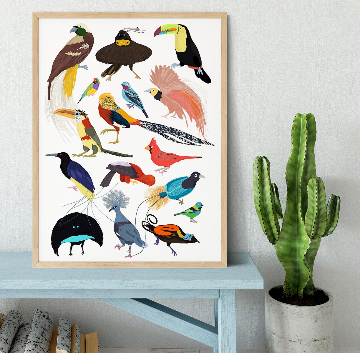 Birds of Paradise Framed Print - 1x - 4