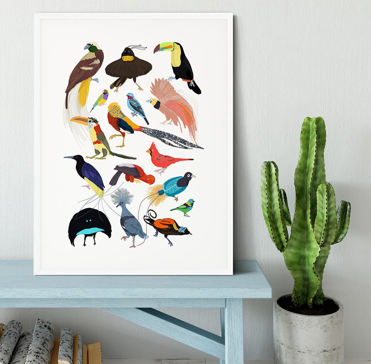 Birds of Paradise Framed Print - 1x - 5