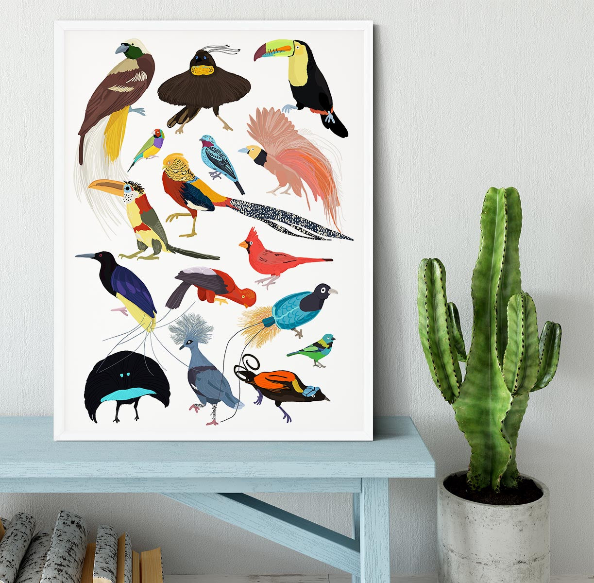 Birds of Paradise Framed Print - 1x -6