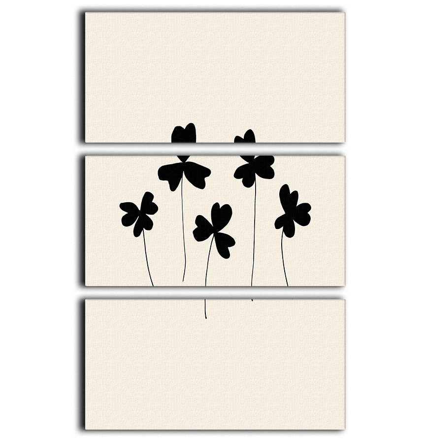 Black Sorrel 3 Split Panel Canvas Print - 1x - 1