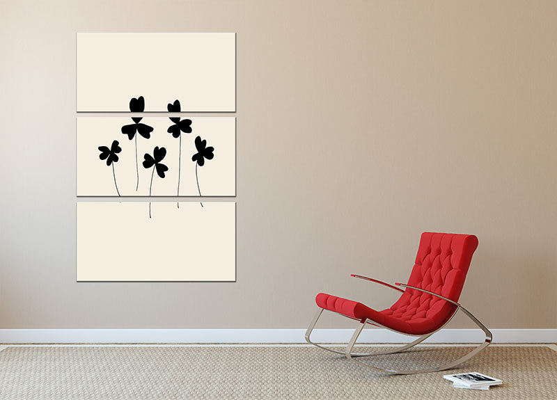 Black Sorrel 3 Split Panel Canvas Print - 1x - 2