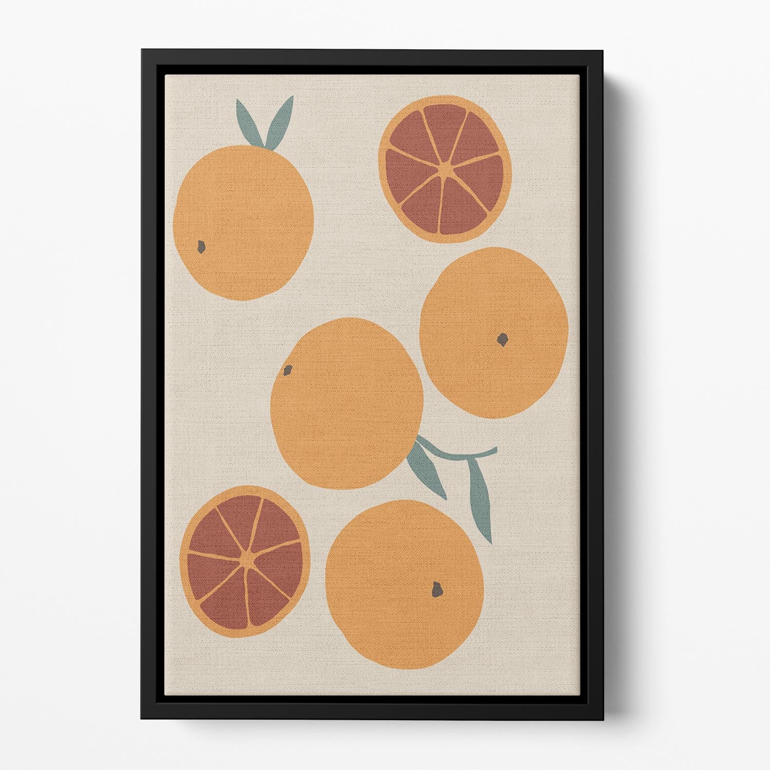 Blood Orange Floating Framed Canvas - 1x - 2