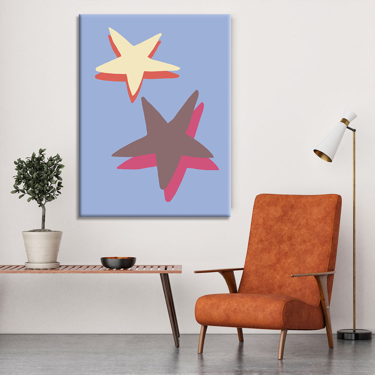 Blue Star Canvas Print or Poster - 1x - 6