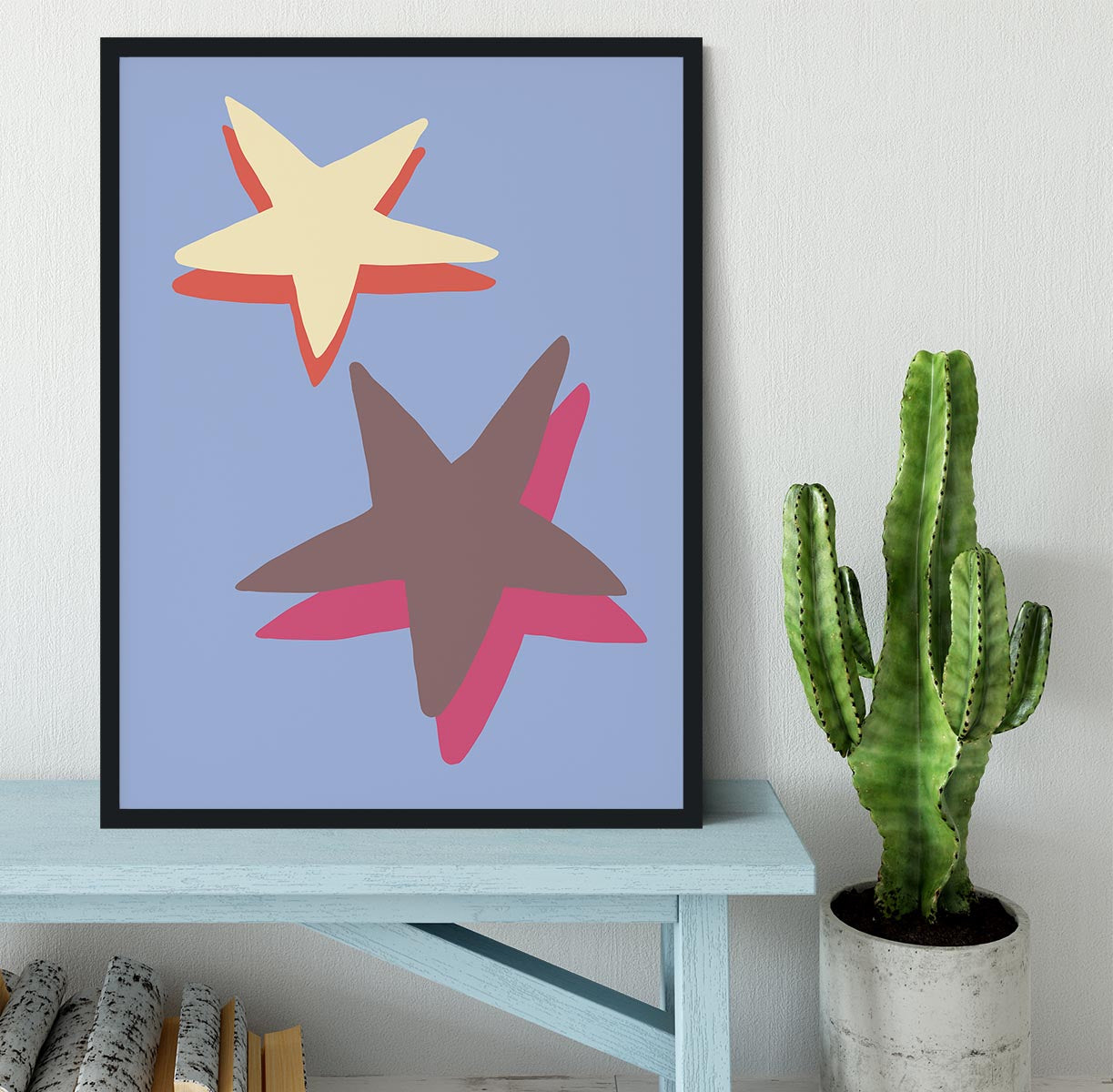 Blue Star Framed Print - 1x - 2