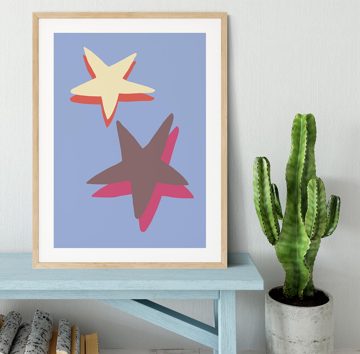 Blue Star Framed Print - 1x - 3