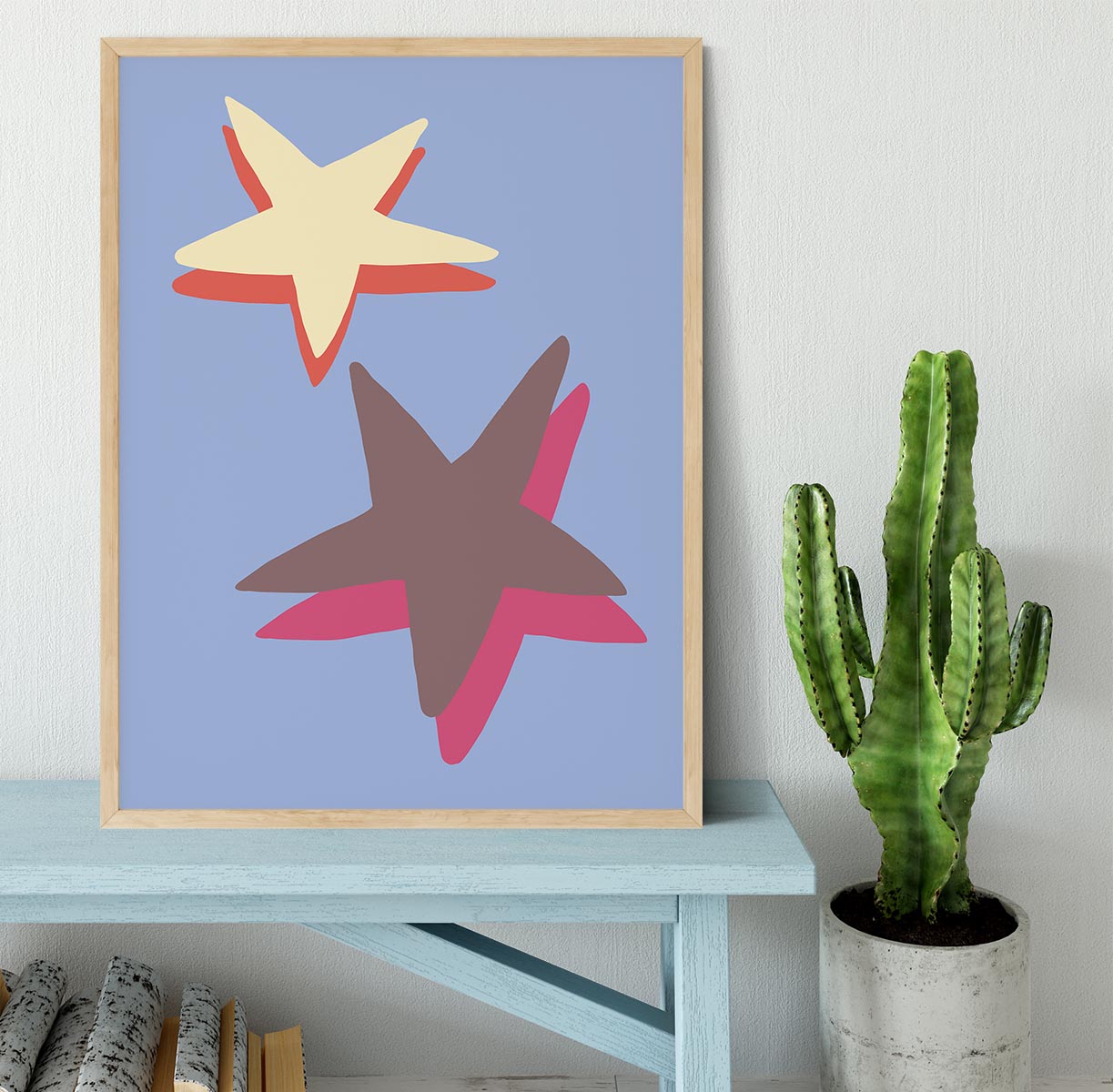 Blue Star Framed Print - 1x - 4