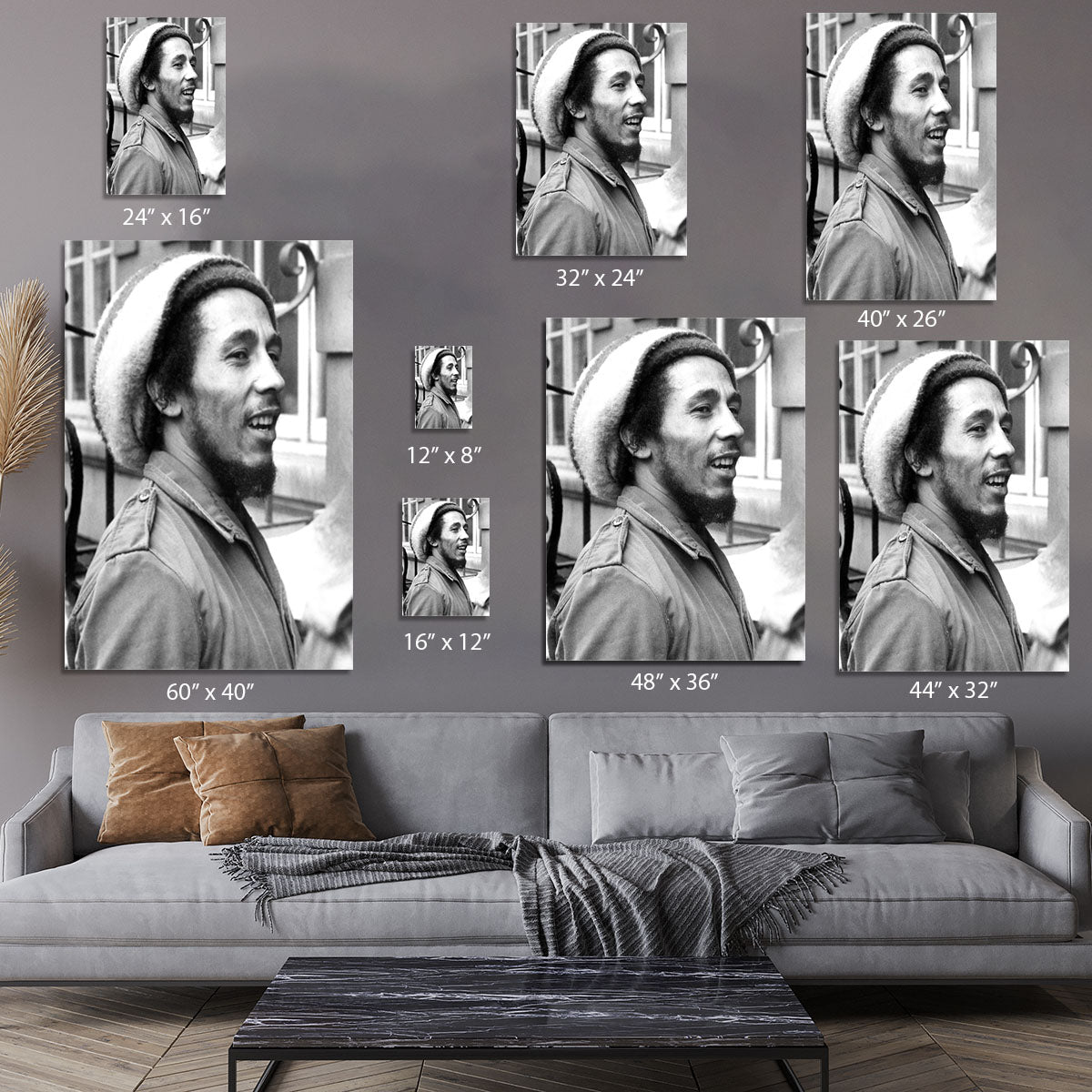 Bob Marley in 1977 Canvas Print or Poster - Canvas Art Rocks - 7