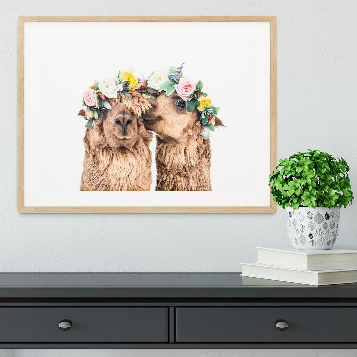 Boho Alpacas Framed Print - 1x - 3