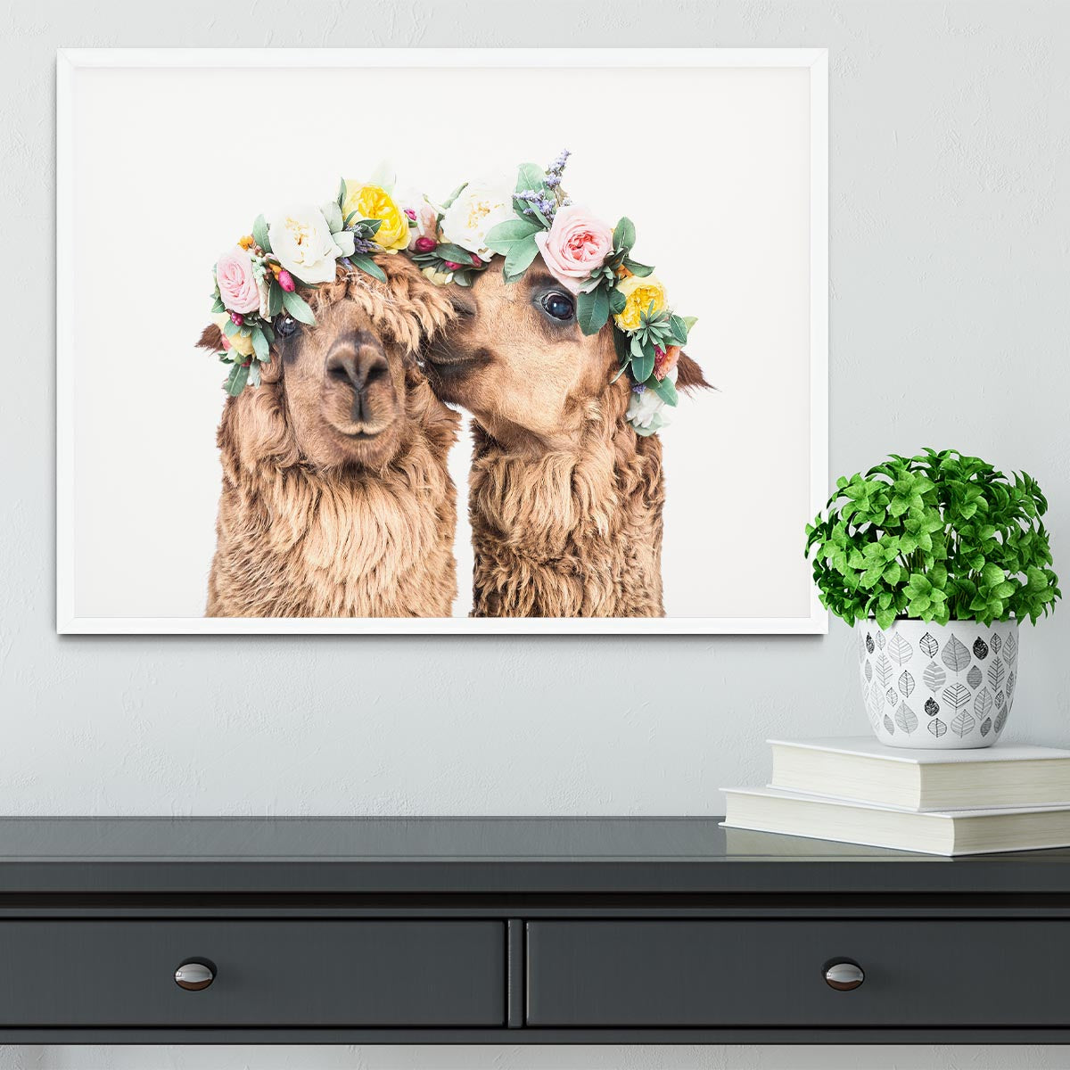 Boho Alpacas Framed Print - 1x -6