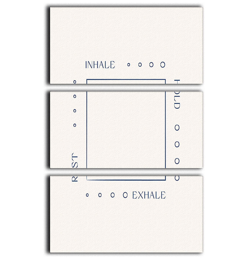 Box Breathe 3 Split Panel Canvas Print - Canvas Art Rocks - 1